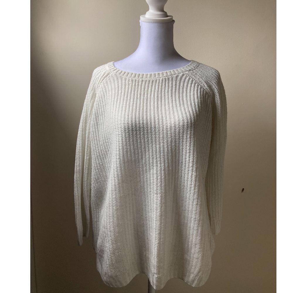 Sonoma 3/4 sleeve white sweater size Small - Picture 2 of 6